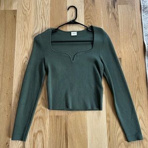 Abercrombie Olive Top